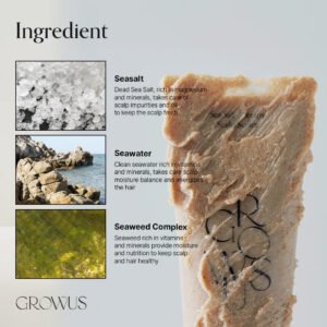 Sea Salt Therapy Scalp Scaler - Deep Cleansing - GROWUS