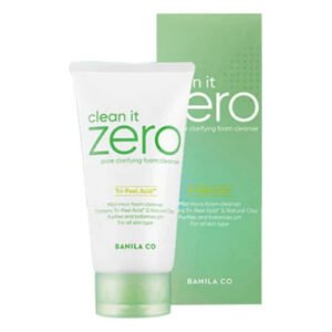 Clean It Zero Pore Clarifying Foam Cleanser with AHA - BANILA CO