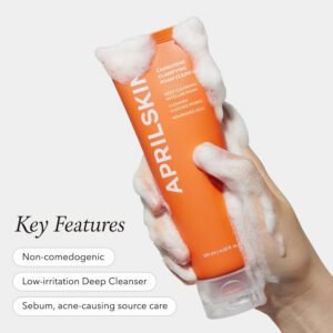Real Carrotene Acne Foam Cleanser - Deep Pore Clean - APRILSKIN