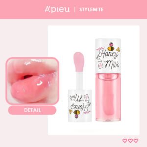 Honey & Milk Lip Oil Peach - Nourishing Korean Beauty - A'pieu