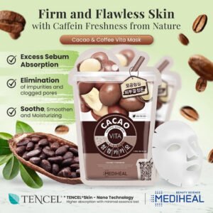 Cacao Vita Sheet Mask - Pore Care & Detox Face Mask - MEDIHEAL