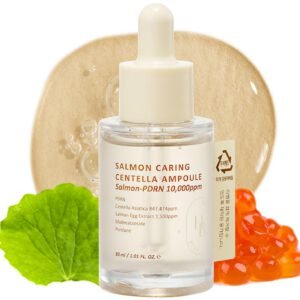 Salmon Caring Centella Ampoule - PDRN Soothing Serum - HEVEBLUE