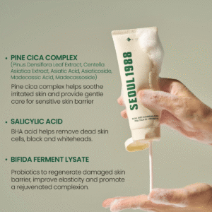 SEOUL 1988 Pine Cica 1% Probiotics Cleansing Foam - K-SECRET