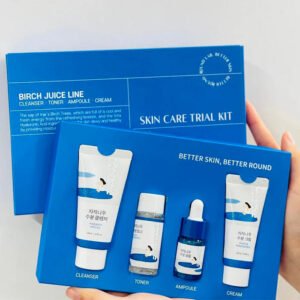 Birch Juice Trial Kit - 4 Piece Travel Skincare Set - Round Lab