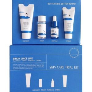 Birch Juice Trial Kit - 4 Piece Travel Skincare Set - Round Lab